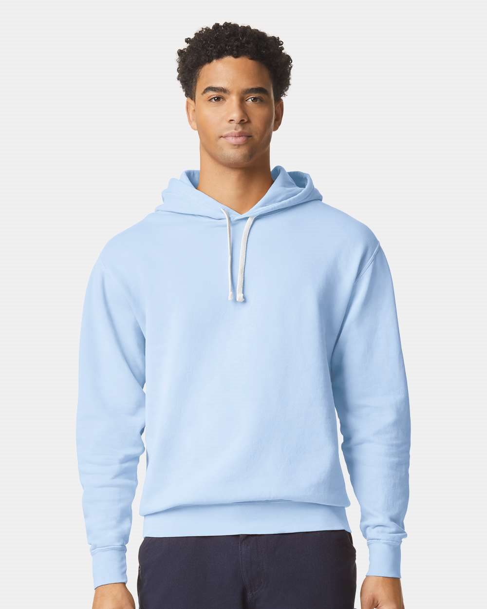 Garment-Dyed Lightweight Fleece Hooded Sweatshirt - 1467