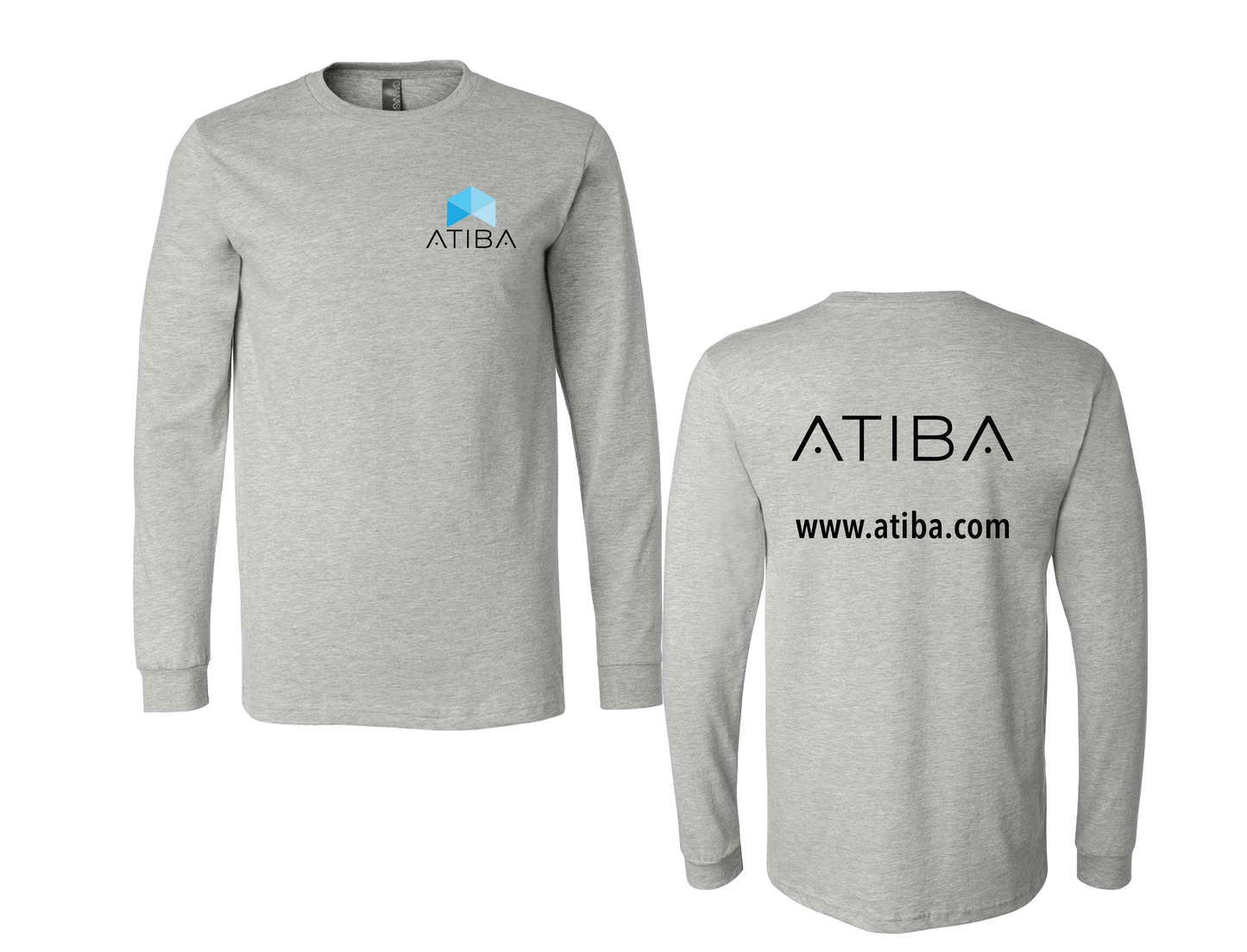 Atiba - UNISEX Chevron Logo Long Sleeve Tee