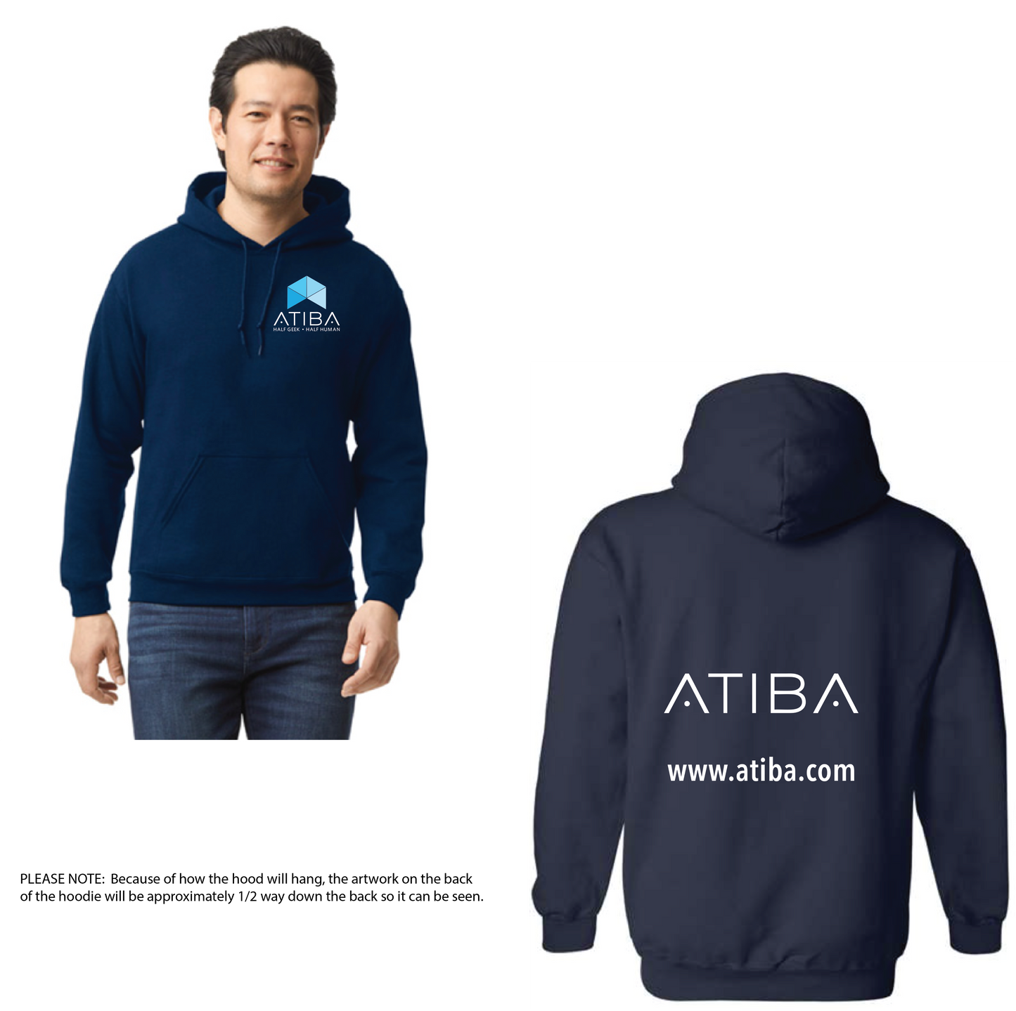Atiba - UNISEX Full Logo Hoodie