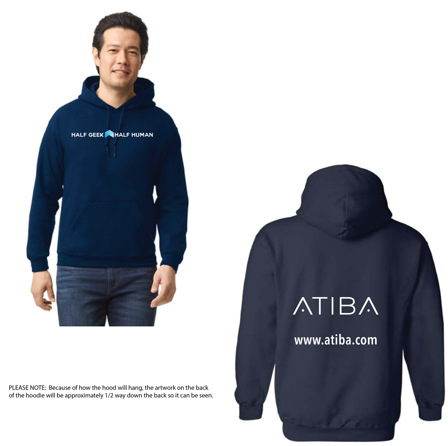 Atiba - UNISEX Horizontal Logo Hoodie