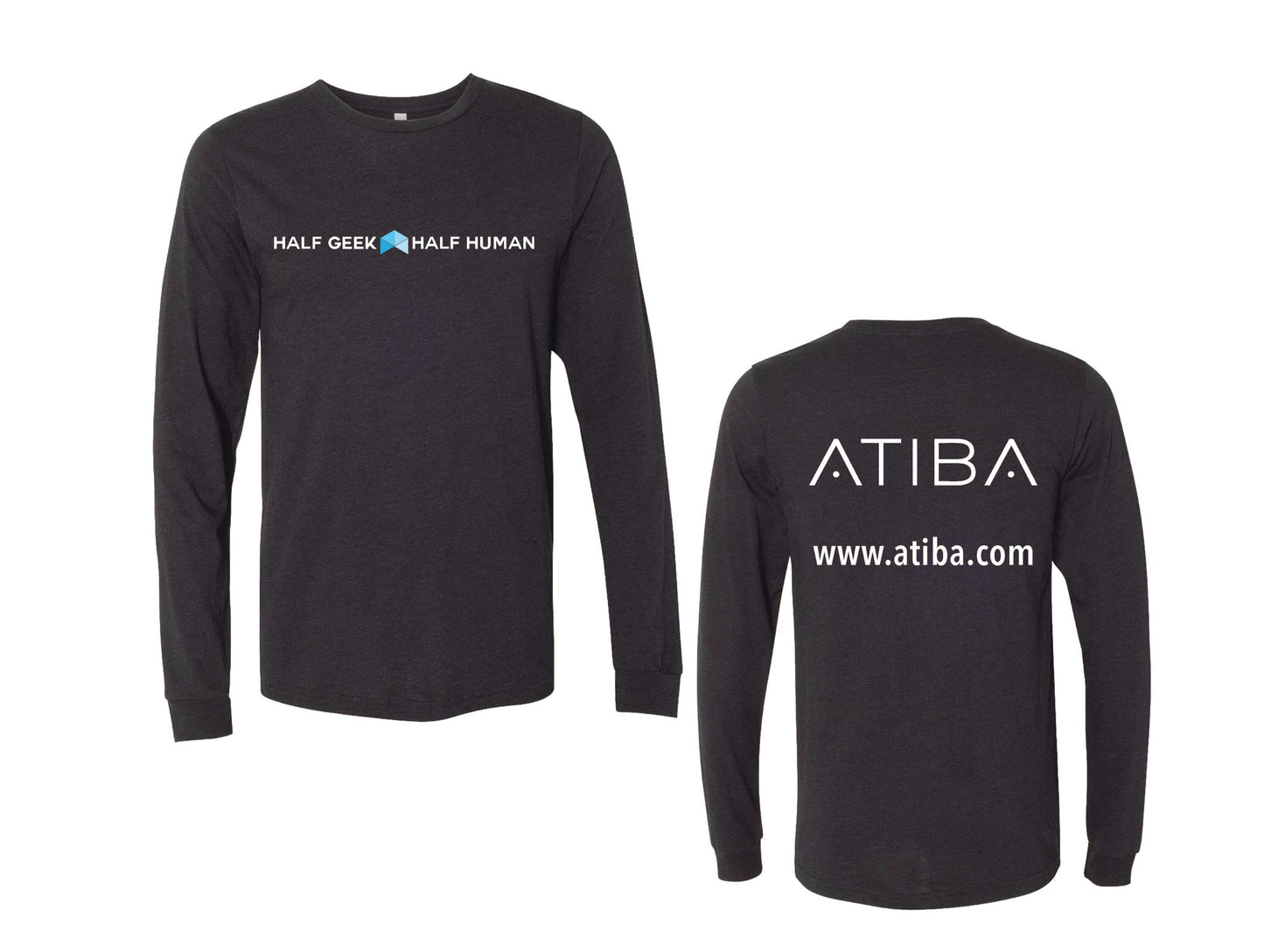 Atiba - UNISEX Horizontal Logo Long Sleeve Tee