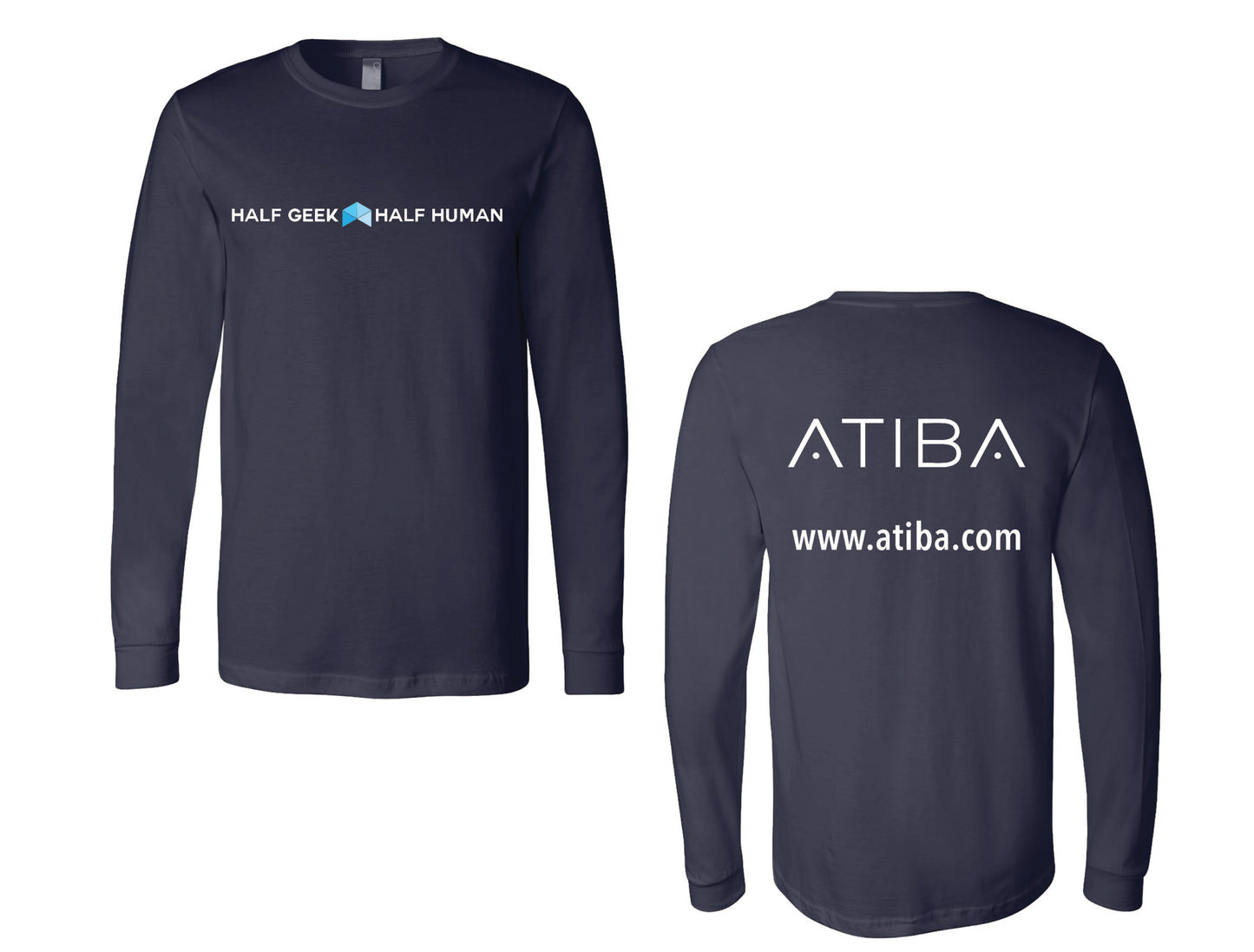 Atiba - UNISEX Horizontal Logo Long Sleeve Tee