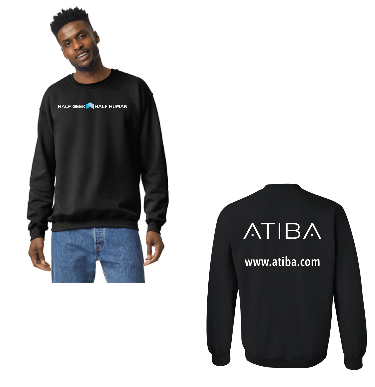 Atiba - UNISEX Horizontal Logo Sweatshirt