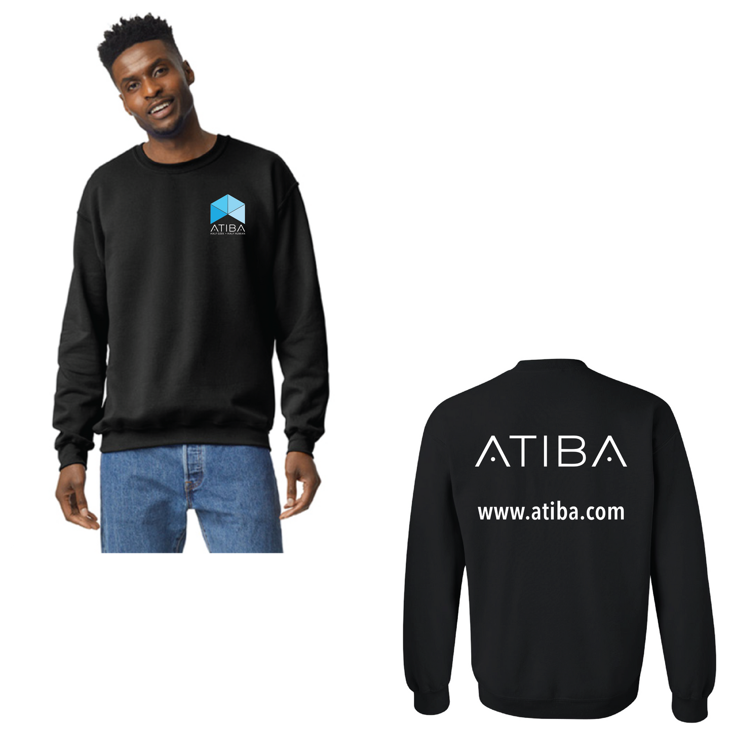 Atiba - UNISEX Full Logo Sweatshirt
