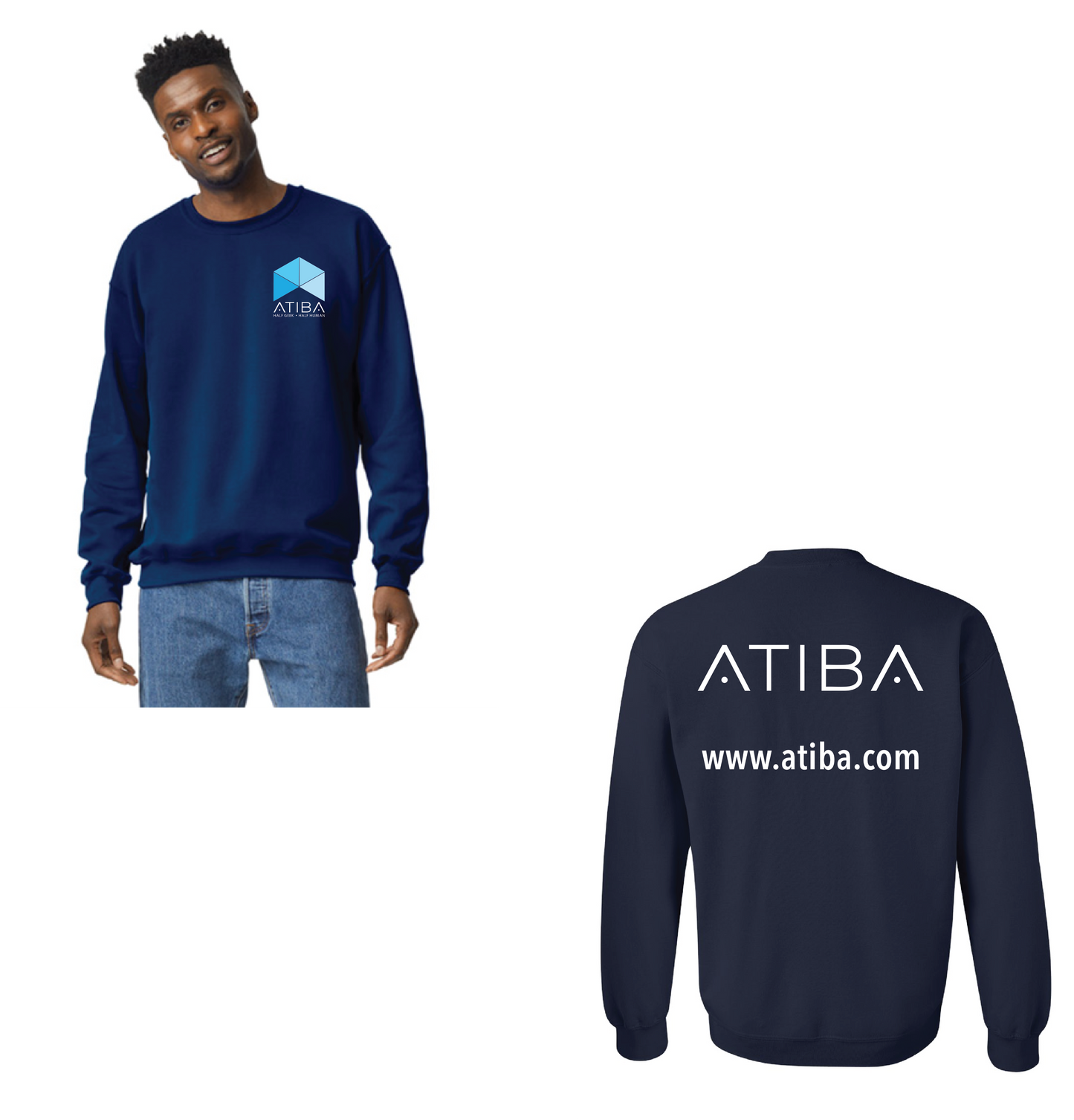 Atiba - UNISEX Full Logo Sweatshirt