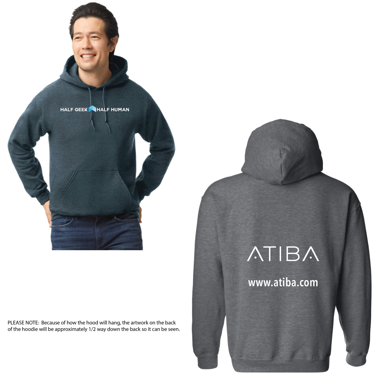 Atiba - UNISEX Horizontal Logo Hoodie
