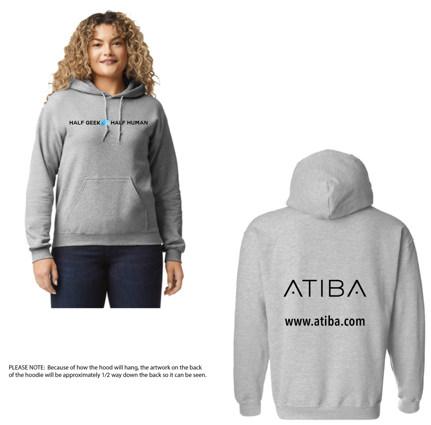 Atiba - UNISEX Horizontal Logo Hoodie