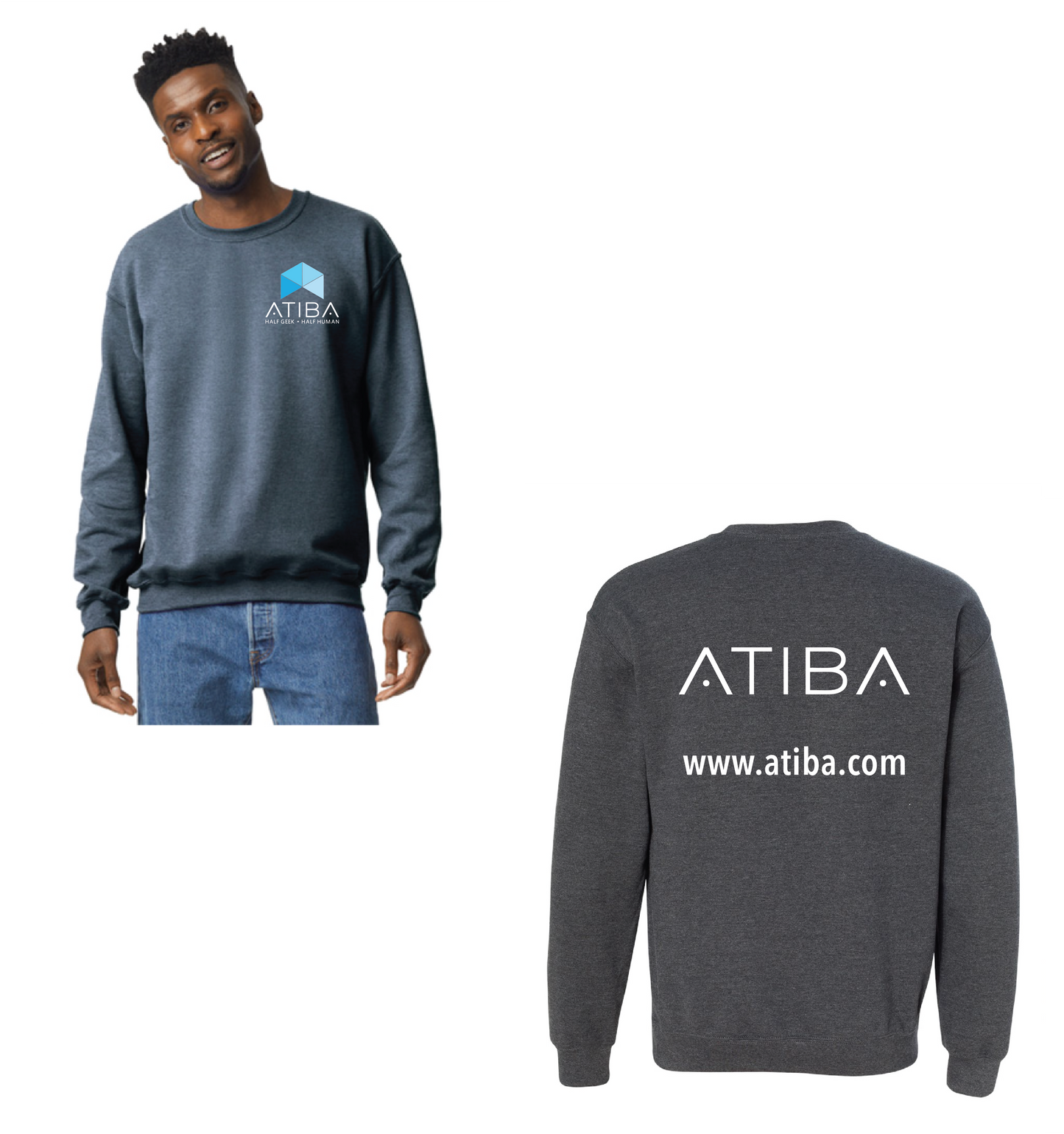 Atiba - UNISEX Full Logo Sweatshirt