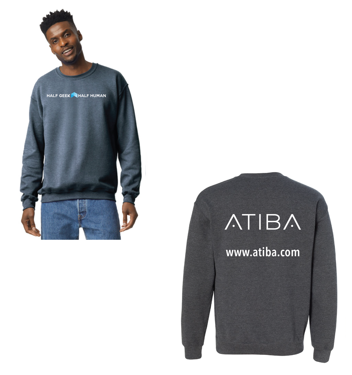 Atiba - UNISEX Horizontal Logo Sweatshirt