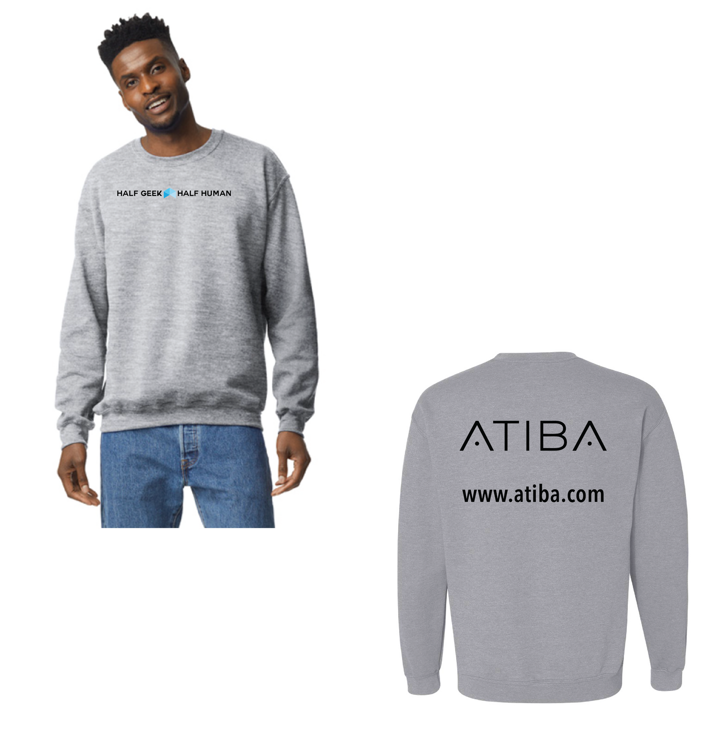 Atiba - UNISEX Horizontal Logo Sweatshirt