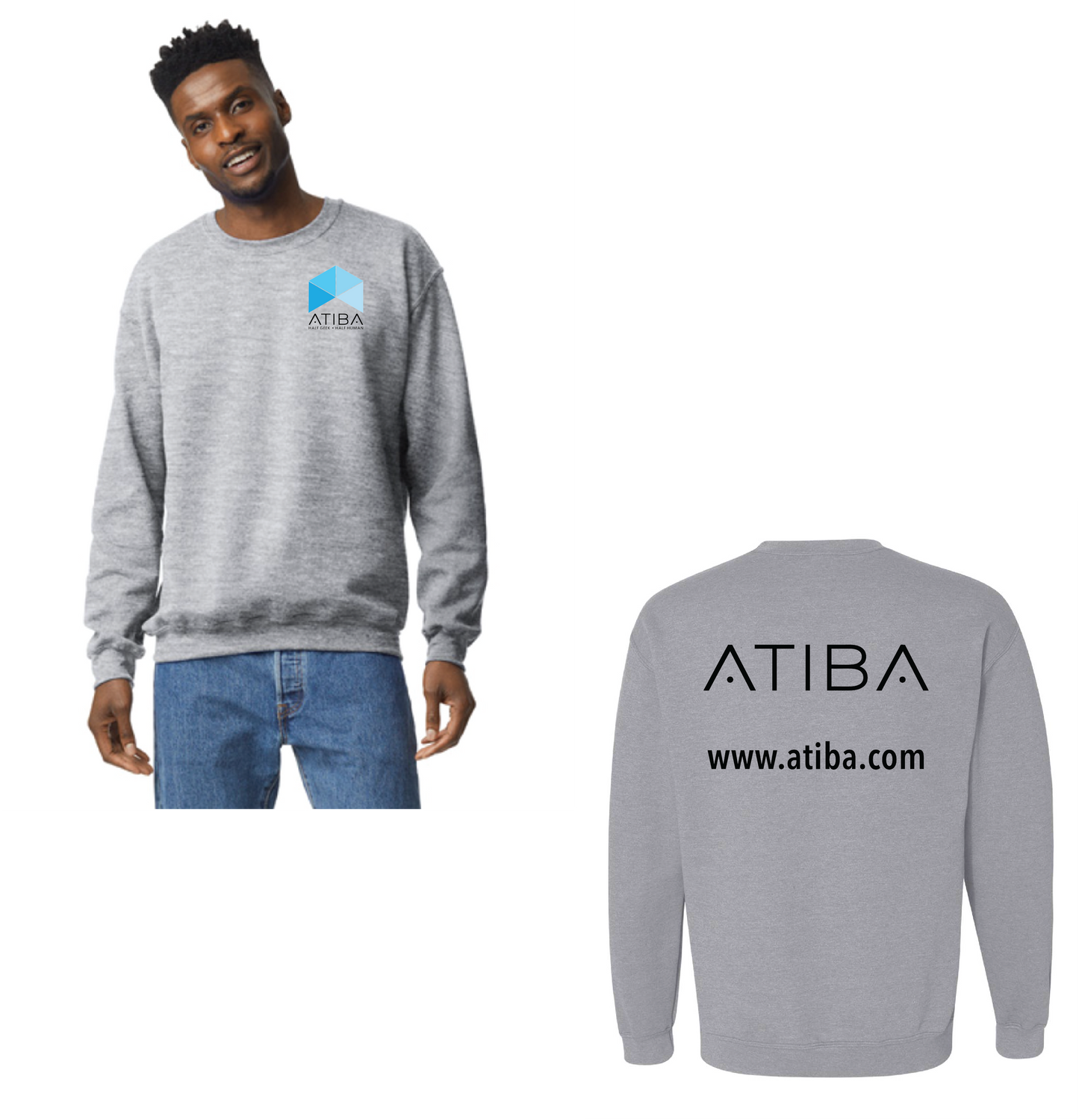 Atiba - UNISEX Full Logo Sweatshirt